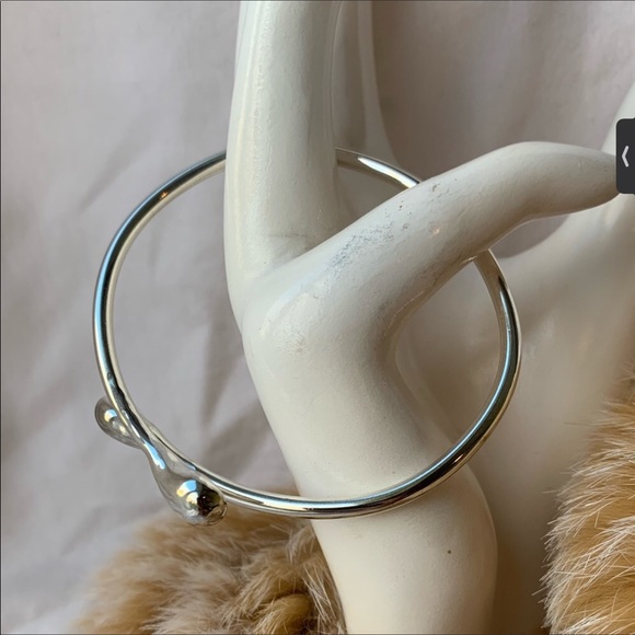 ✨🌸HOST PICK 🌸✨Sterling silver vintage rigid bangle tear drops 7” - Picture 6 of 9